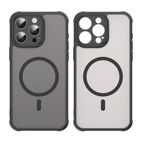 Techsuit - HaloFrost II MagSafe tok - iPhone 15 Pro Max - Fekete