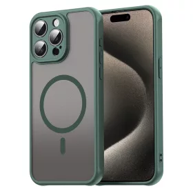   Techsuit - HaloFrost II MagSafe tok - iPhone 15 Pro Max - Zöld