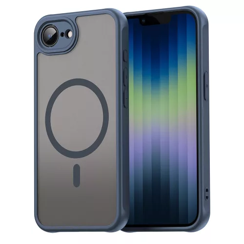 Techsuit - HaloFrost II MagSafe tok - iPhone 16e / iPhone 17e - Sötétkék