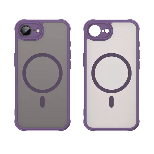Techsuit - HaloFrost II MagSafe tok - iPhone 16e / iPhone 17e - Lila