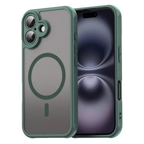 Techsuit - HaloFrost II MagSafe tok - iPhone 16 - Zöld