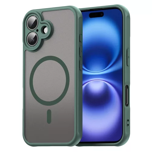 Techsuit - HaloFrost II MagSafe tok - iPhone 16 - Zöld
