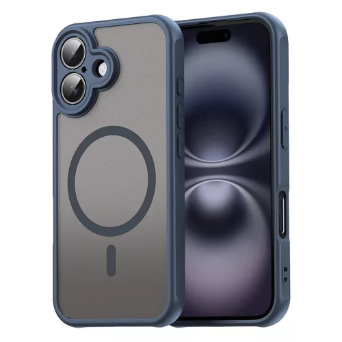 Techsuit - HaloFrost II MagSafe tok - iPhone 16 - Sötétkék
