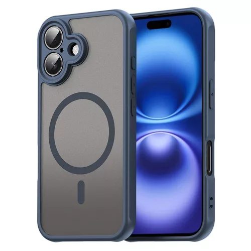 Techsuit - HaloFrost II MagSafe tok - iPhone 16 - Sötétkék