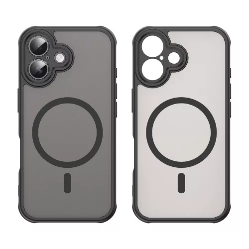 Techsuit - HaloFrost II MagSafe tok - iPhone 16 Plus - Fekete