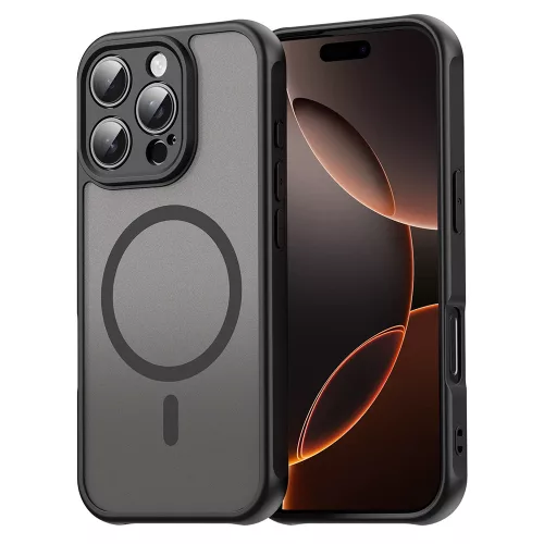 Techsuit - HaloFrost II MagSafe tok - iPhone 16 Pro - Fekete