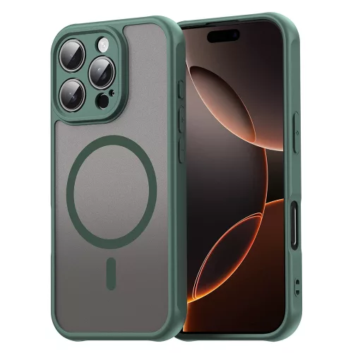 Techsuit - HaloFrost II MagSafe tok - iPhone 16 Pro - Zöld