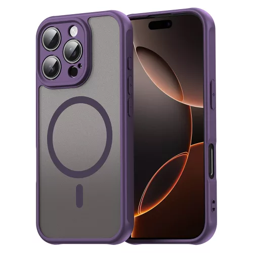 Techsuit - HaloFrost II MagSafe tok - iPhone 16 Pro - Lila