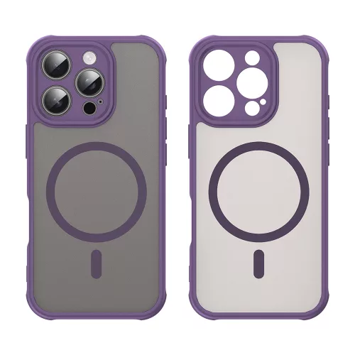 Techsuit - HaloFrost II MagSafe tok - iPhone 16 Pro - Lila