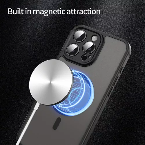 Techsuit - HaloFrost II MagSafe tok - iPhone 16 Pro Max - Fekete