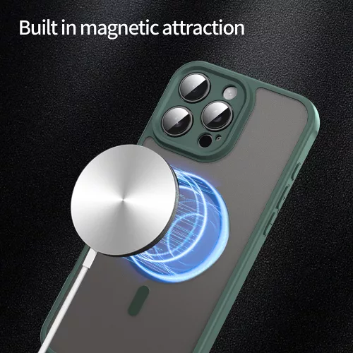 Techsuit - HaloFrost II MagSafe tok - iPhone 16 Pro Max - Zöld