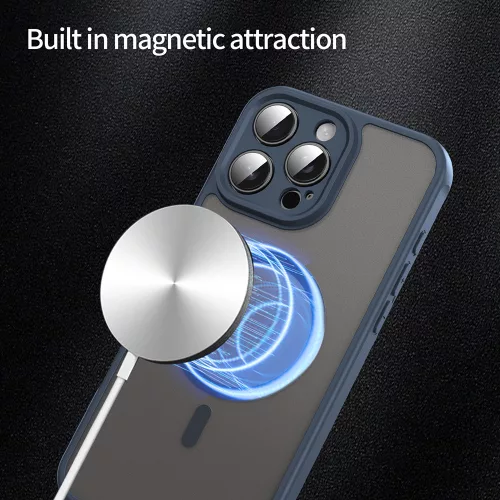 Techsuit - HaloFrost II MagSafe tok - iPhone 16 Pro Max - Sötétkék