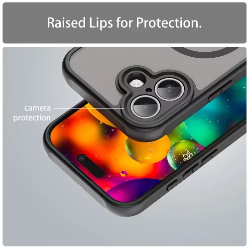 Techsuit - HaloFrost II MagSafe tok - iPhone 17 - Fekete