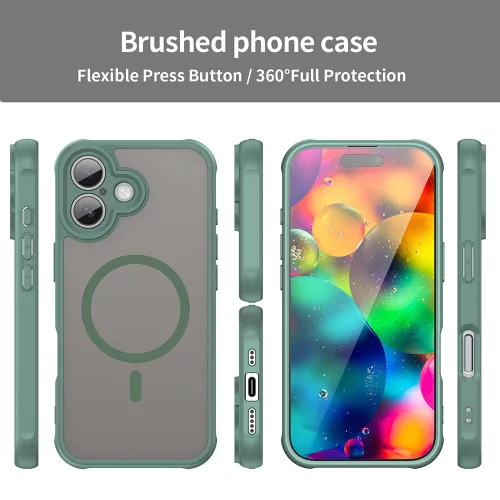 Techsuit - HaloFrost II MagSafe tok - iPhone 17 - Zöld