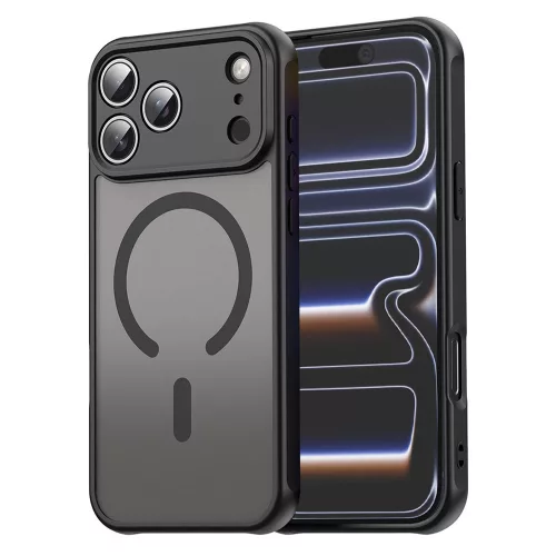 Techsuit - HaloFrost II MagSafe tok - iPhone 17 Pro - Fekete