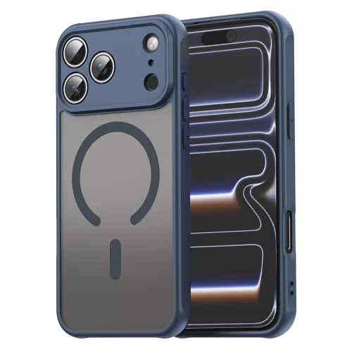 Techsuit - HaloFrost II MagSafe tok - iPhone 17 Pro - Sötétkék
