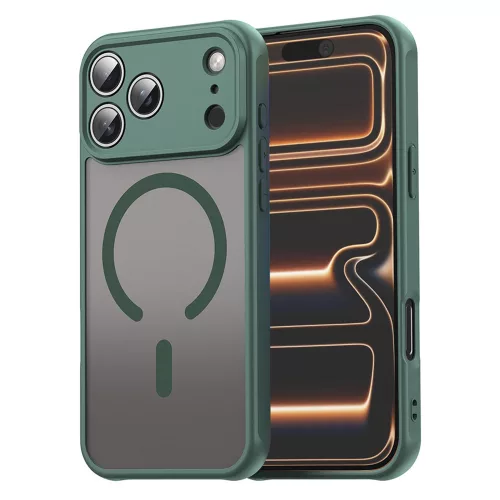 Techsuit - HaloFrost II MagSafe tok - iPhone 17 Pro Max - Zöld
