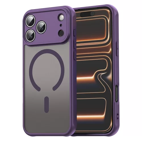 Techsuit - HaloFrost II MagSafe tok - iPhone 17 Pro Max - Lila