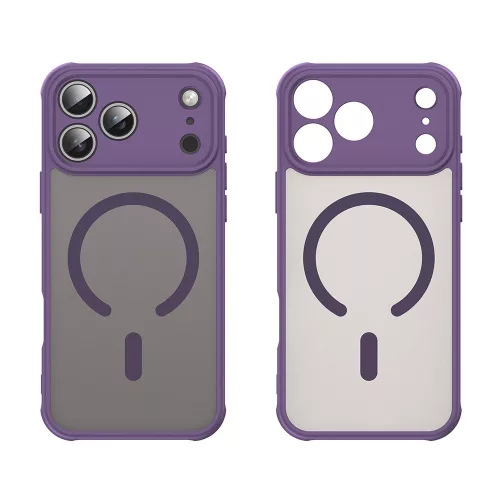 Techsuit - HaloFrost II MagSafe tok - iPhone 17 Pro Max - Lila