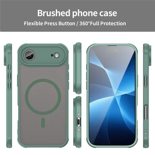 Techsuit - HaloFrost II MagSafe tok - iPhone 17 Air - Zöld