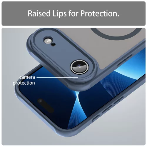 Techsuit - HaloFrost II MagSafe tok - iPhone 17 Air - Sötétkék