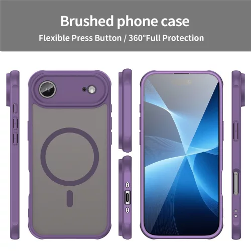 Techsuit - HaloFrost II MagSafe tok - iPhone 17 Air - Lila