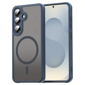   Techsuit - HaloFrost II MagSafe tok - Samsung Galaxy S24 Plus / S25 Plus - Sötétkék
