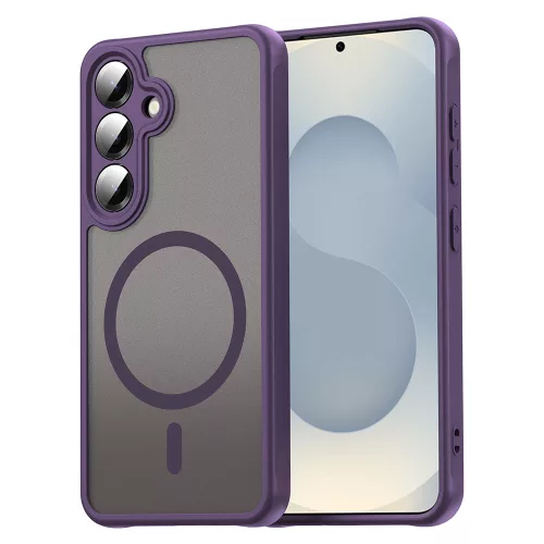 Techsuit - HaloFrost II MagSafe tok - Samsung Galaxy S24 / S25 - Lila