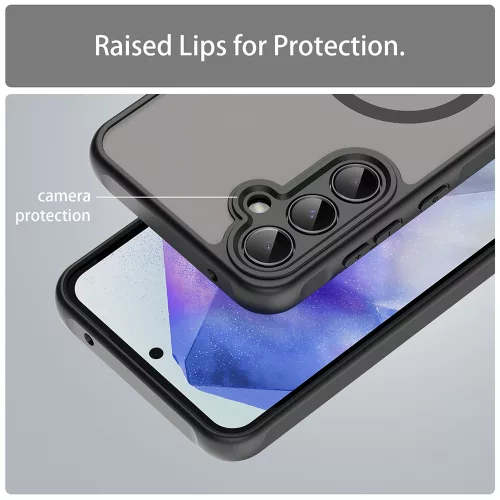 Techsuit - HaloFrost II MagSafe tok - Samsung Galaxy A35 5G - Fekete