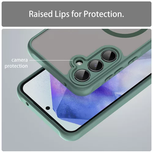 Techsuit - HaloFrost II MagSafe tok - Samsung Galaxy A35 5G - Zöld