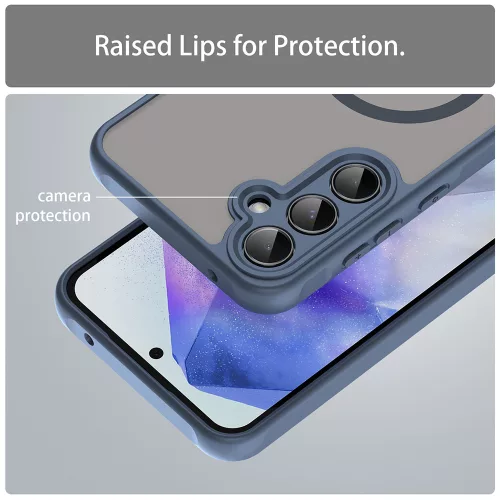 Techsuit - HaloFrost II MagSafe tok - Samsung Galaxy A35 5G - Sötétkék