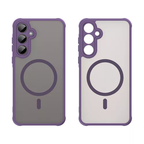 Techsuit - HaloFrost II MagSafe tok - Samsung Galaxy A35 5G - Lila