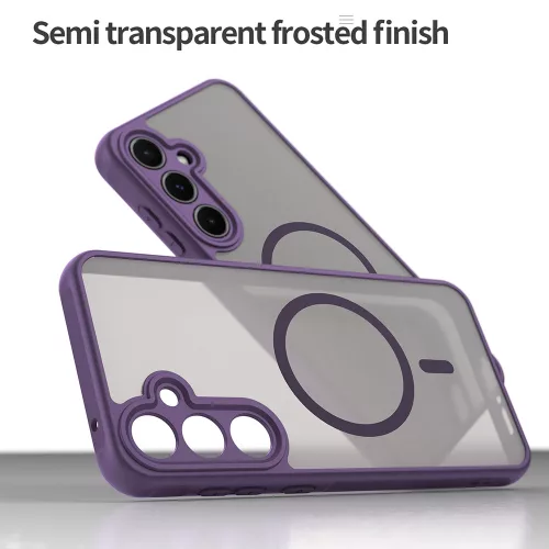 Techsuit - HaloFrost II MagSafe tok - Samsung Galaxy A55 5G - Lila