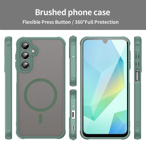 Techsuit - HaloFrost II MagSafe tok - Samsung Galaxy A16 4G / A16 5G - Zöld