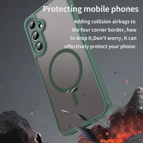 Techsuit - HaloFrost II MagSafe tok - Samsung Galaxy A16 4G / A16 5G - Zöld