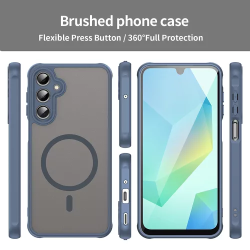 Techsuit - HaloFrost II MagSafe tok - Samsung Galaxy A16 4G / A16 5G - Sötétkék
