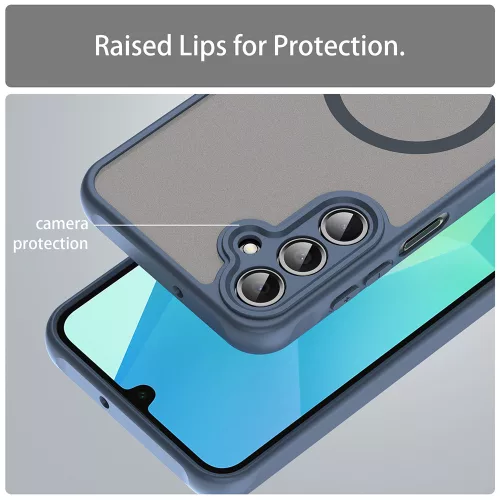 Techsuit - HaloFrost II MagSafe tok - Samsung Galaxy A16 4G / A16 5G - Sötétkék