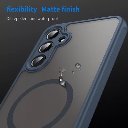 Techsuit - HaloFrost II MagSafe tok - Samsung Galaxy A16 4G / A16 5G - Sötétkék