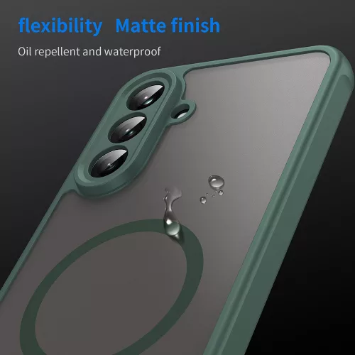 Techsuit - HaloFrost II MagSafe tok - Samsung Galaxy A36 5G - Zöld