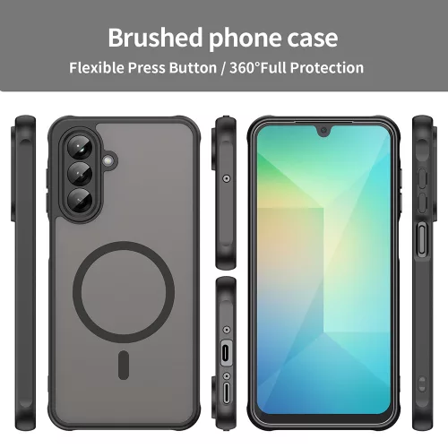 Techsuit - HaloFrost II MagSafe tok - Samsung Galaxy A26 5G - Fekete