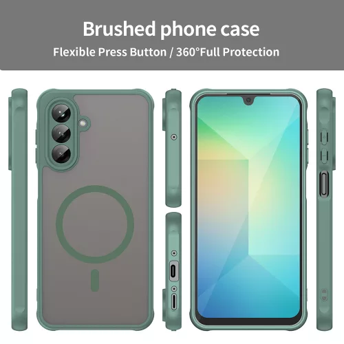 Techsuit - HaloFrost II MagSafe tok - Samsung Galaxy A26 5G - Zöld