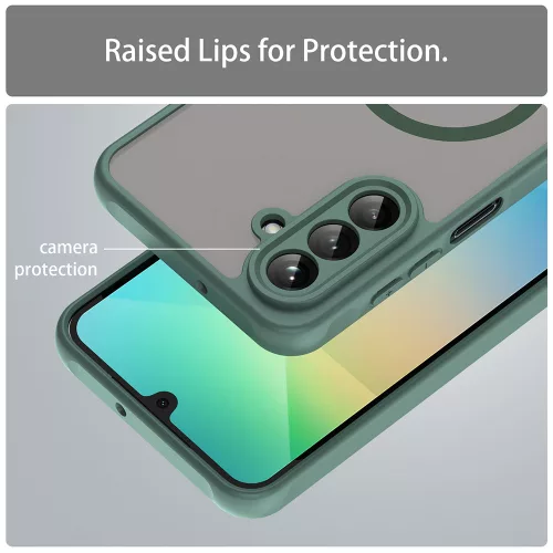 Techsuit - HaloFrost II MagSafe tok - Samsung Galaxy A26 5G - Zöld