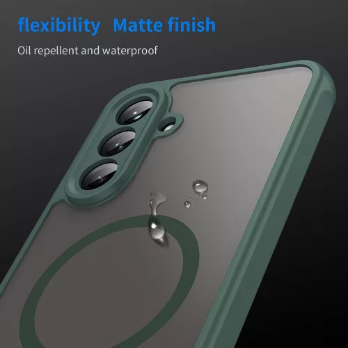 Techsuit - HaloFrost II MagSafe tok - Samsung Galaxy A26 5G - Zöld