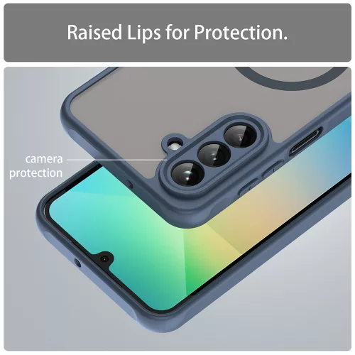 Techsuit - HaloFrost II MagSafe tok - Samsung Galaxy A26 5G - Sötétkék