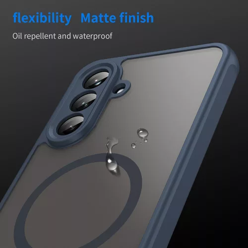 Techsuit - HaloFrost II MagSafe tok - Samsung Galaxy A26 5G - Sötétkék
