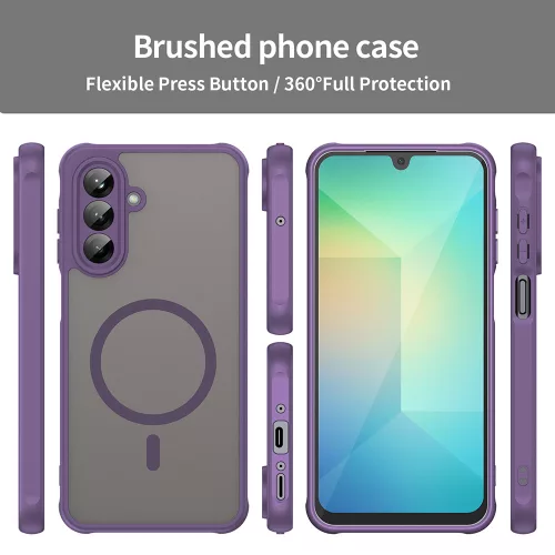 Techsuit - HaloFrost II MagSafe tok - Samsung Galaxy A26 5G - Lila