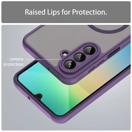 Techsuit - HaloFrost II MagSafe tok - Samsung Galaxy A26 5G - Lila
