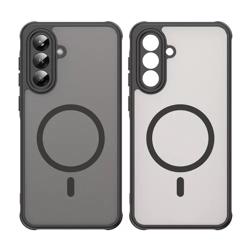 Techsuit - HaloFrost II MagSafe tok - Samsung Galaxy A56 5G - Fekete