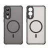 Techsuit - HaloFrost II MagSafe tok - Samsung Galaxy S25 Edge - Fekete