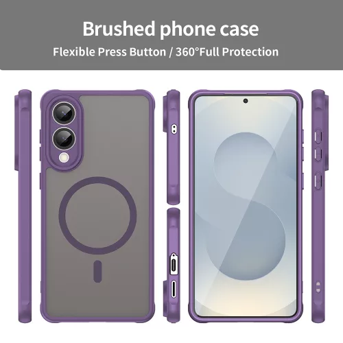 Techsuit - HaloFrost II MagSafe tok - Samsung Galaxy S25 Edge - Lila